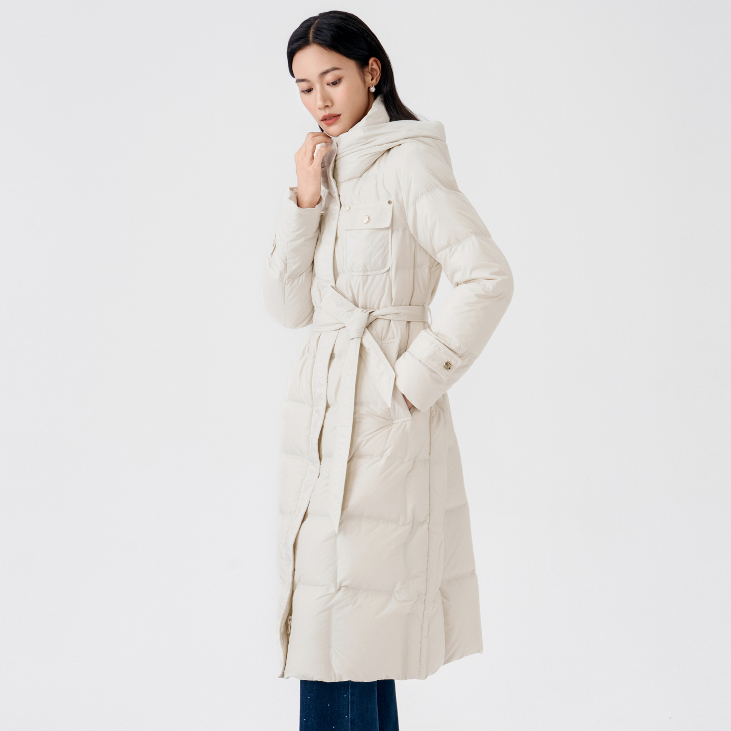 【粉丝专享】BuouBuou新款洋气百搭女装时尚 保暖羽绒服FLGE811