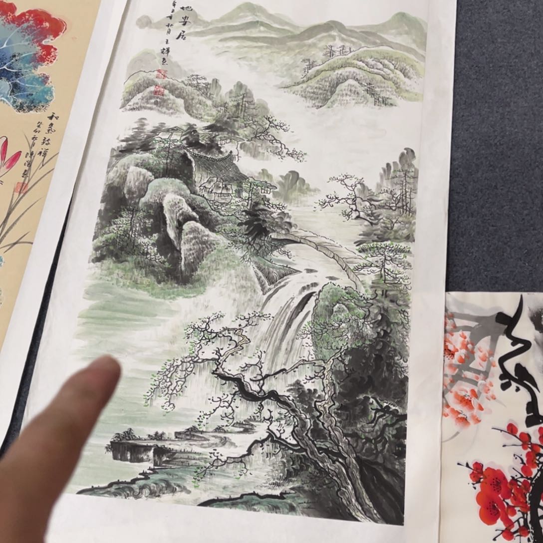 国画处理作品看好再拍哦
