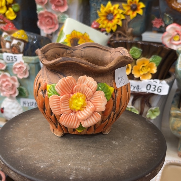 紫砂花盆粗陶材质多肉花盆