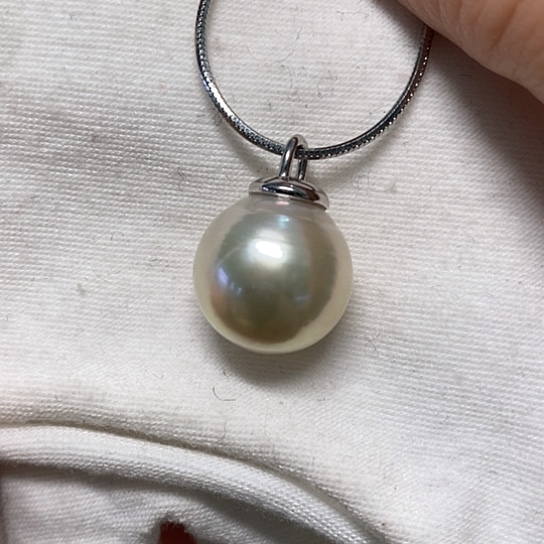海水珍珠颈饰银S925镶嵌15