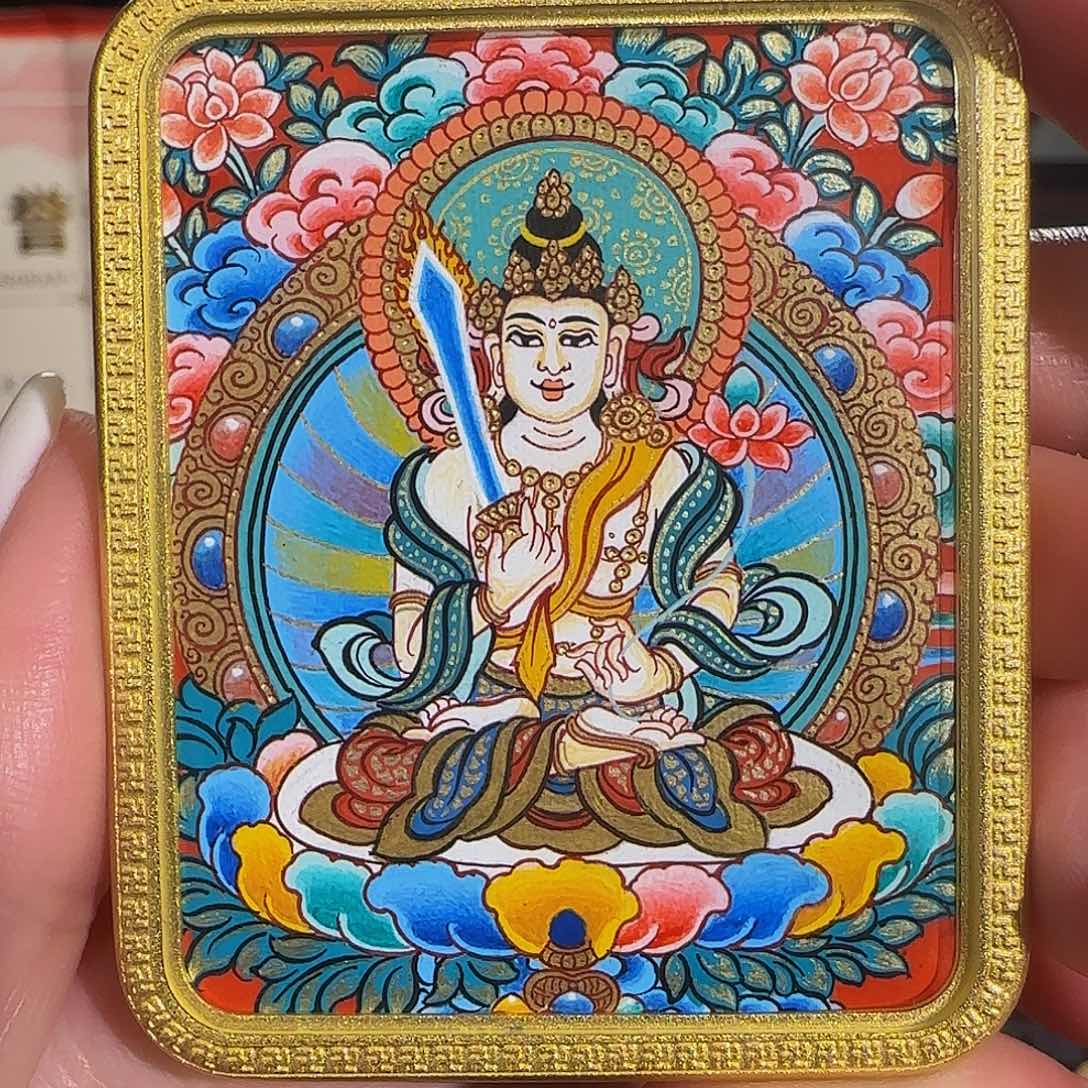 装裱画纯手绘天然矿料 虚空 普华东智绘