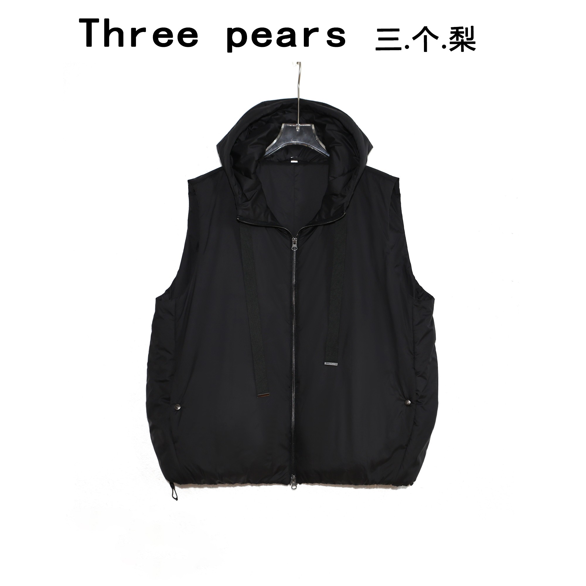  女士时尚休闲百搭连帽拉链马甲CJ1005