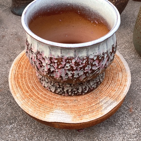 红陶20/13粗陶花盆微瑕