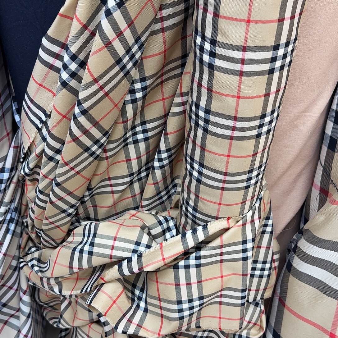 无纺布巴家格子纯棉3米