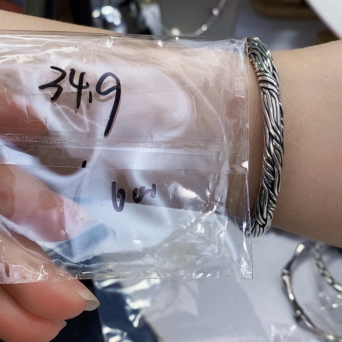 淡水珍珠999足银手镯拍10份60元发一件足银镶嵌