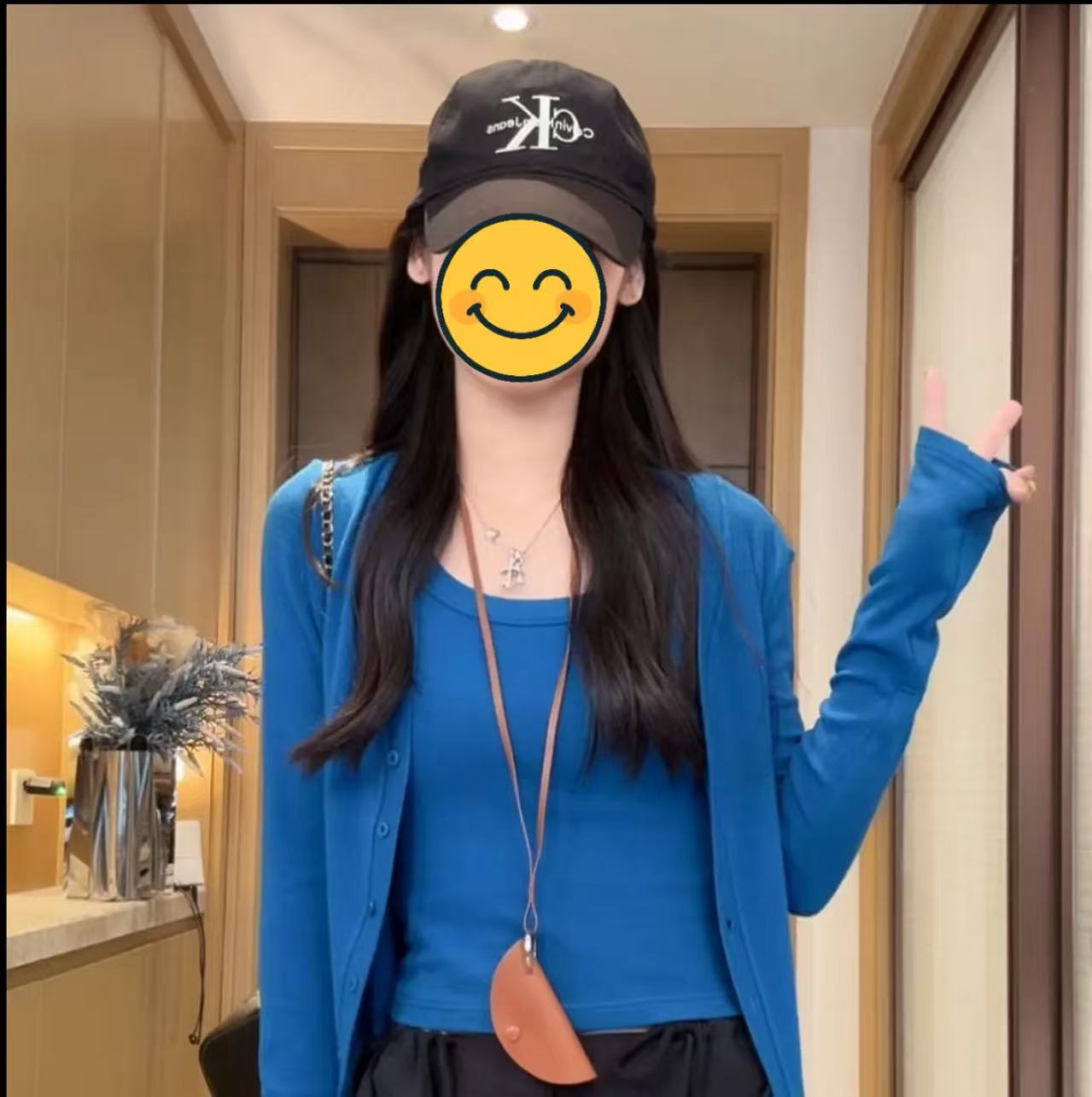 （开衫➕吊带）夏春纯欲慵懒开衫长袖短外套高弹2025早秋新款两件套
