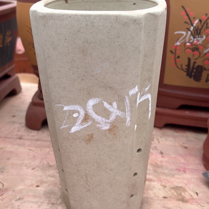 红陶紫砂兰花盆微瑕