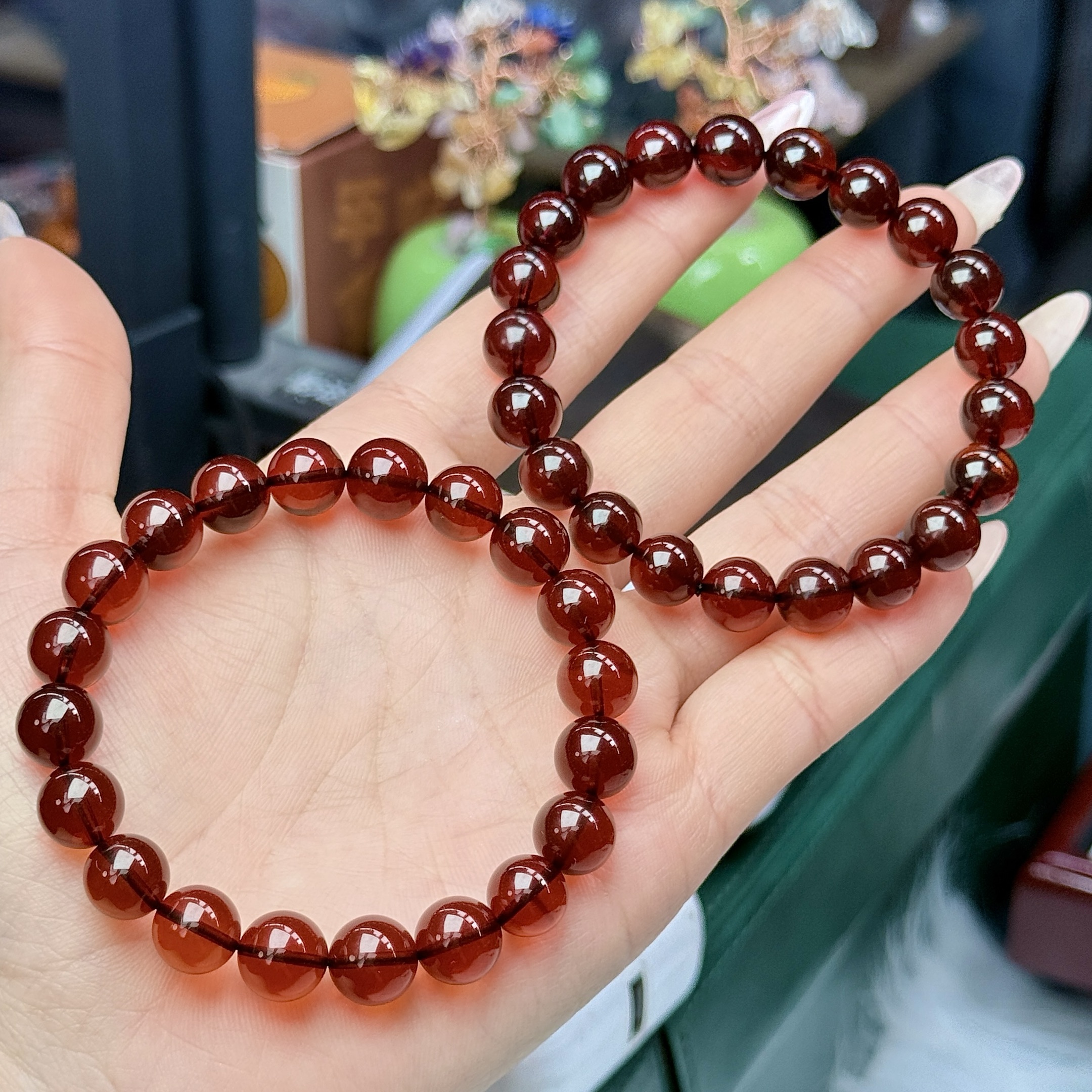 【XYY】血翳珀手串-约8mm（多样性发其一）-A02595