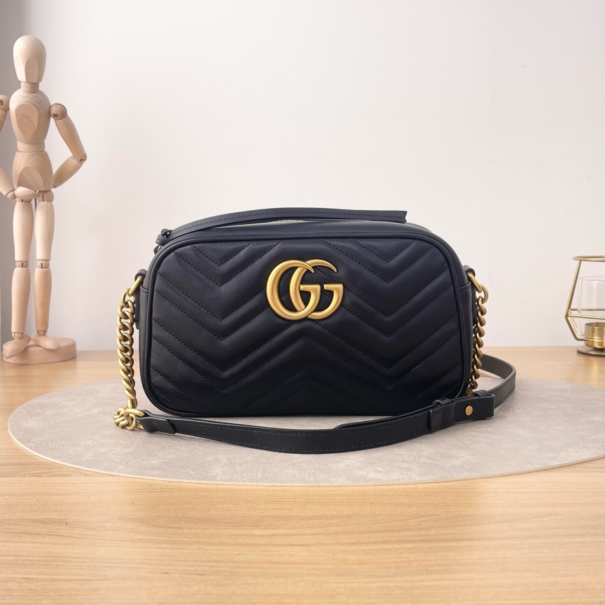95新 GUCCI/古驰 【九筒奢品】马蒙相机/单肩包/0563