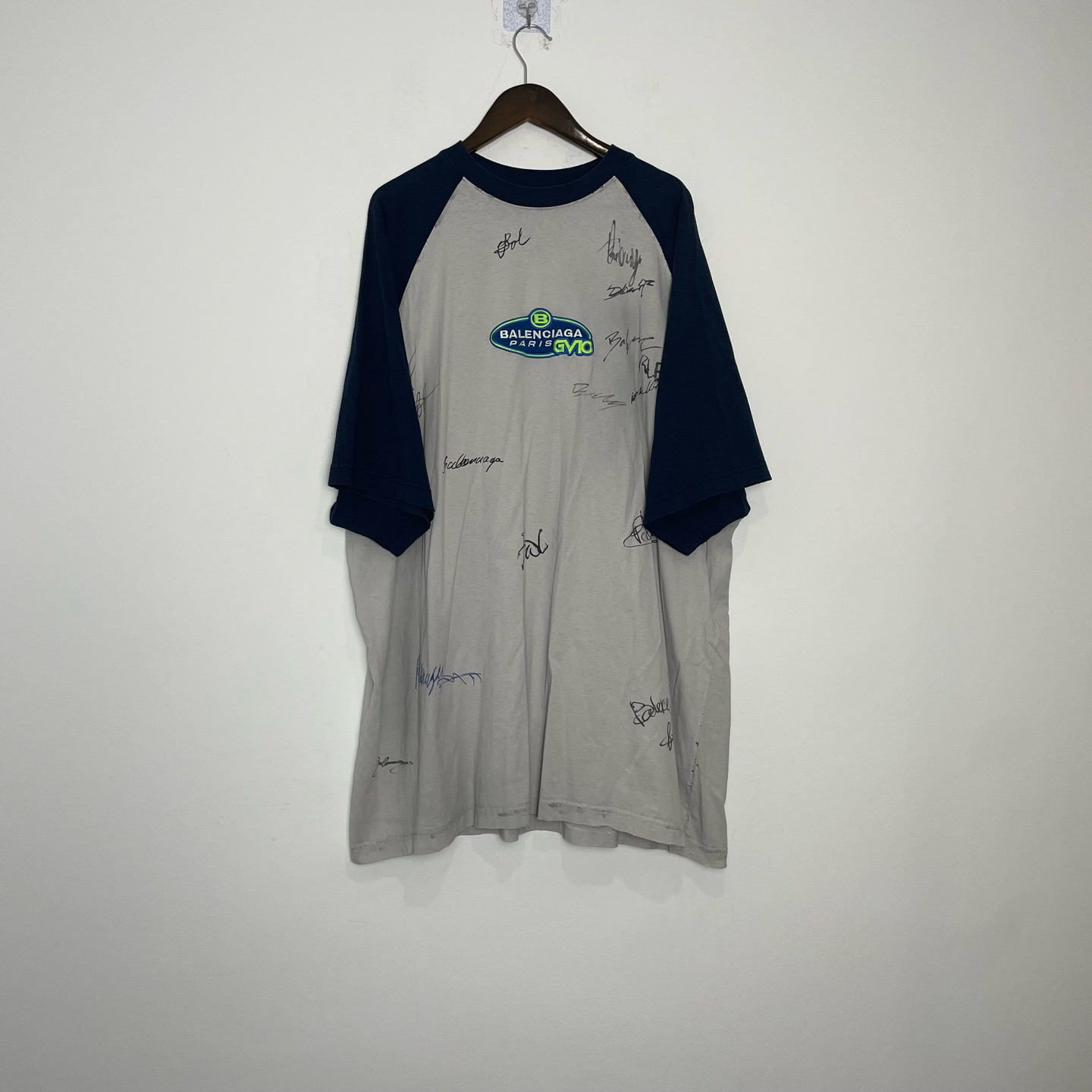 未使用 Balenciaga/巴黎世家 （vd）25冬季 拼接涂鸦短袖T恤0703