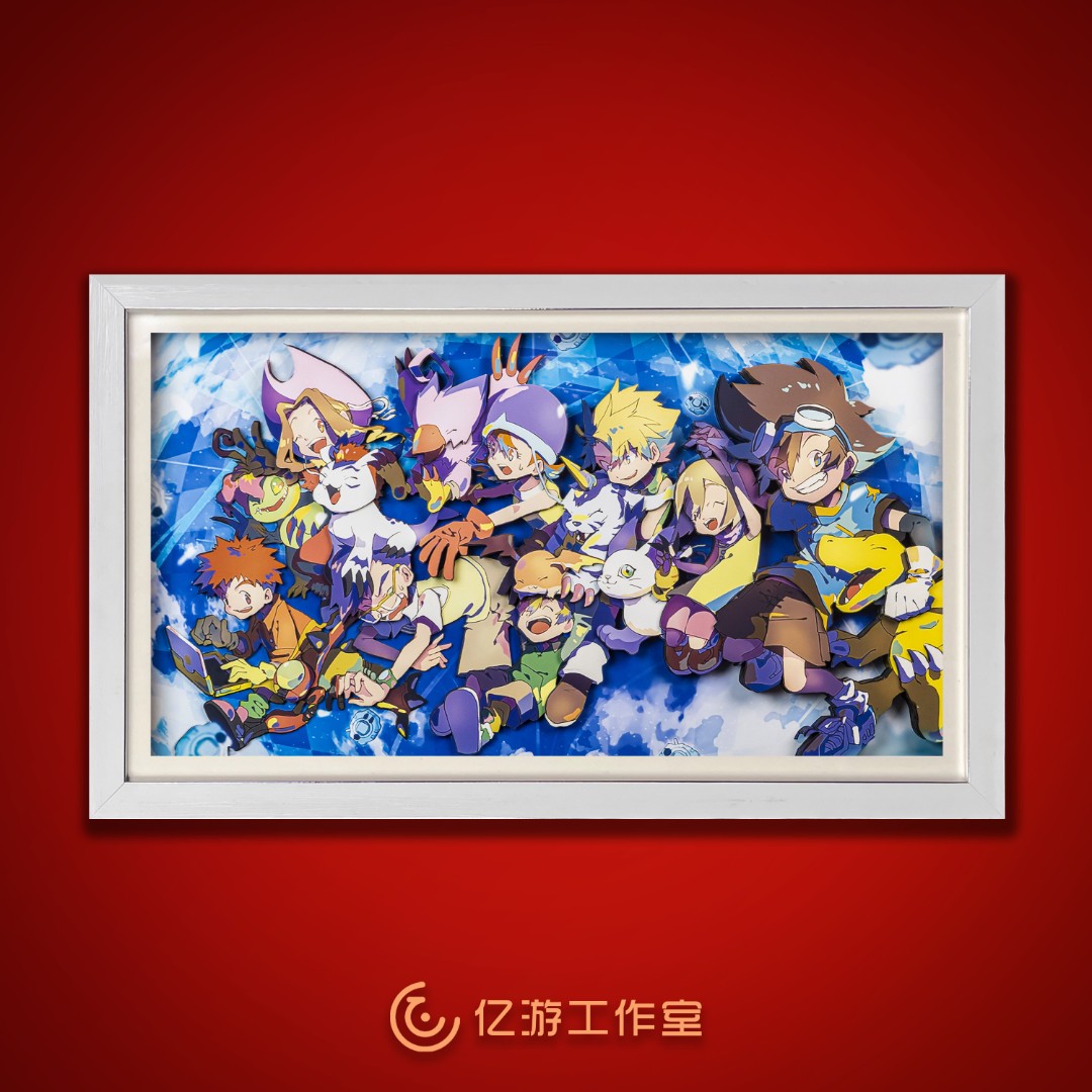 数码宝贝合集3D立体画卧室挂画装饰画礼物相框客厅沙发背景挂墙