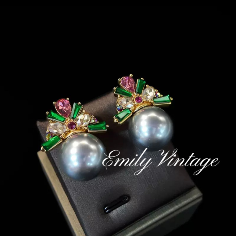 铜合金仿珍珠耳饰 【3463】Emily Vintage珍藏款