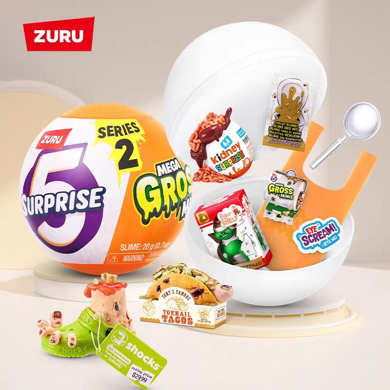 ZURU 五倍惊喜球 整蛊大师恶心球过家家搞怪变质食物玩具惊喜盲盒