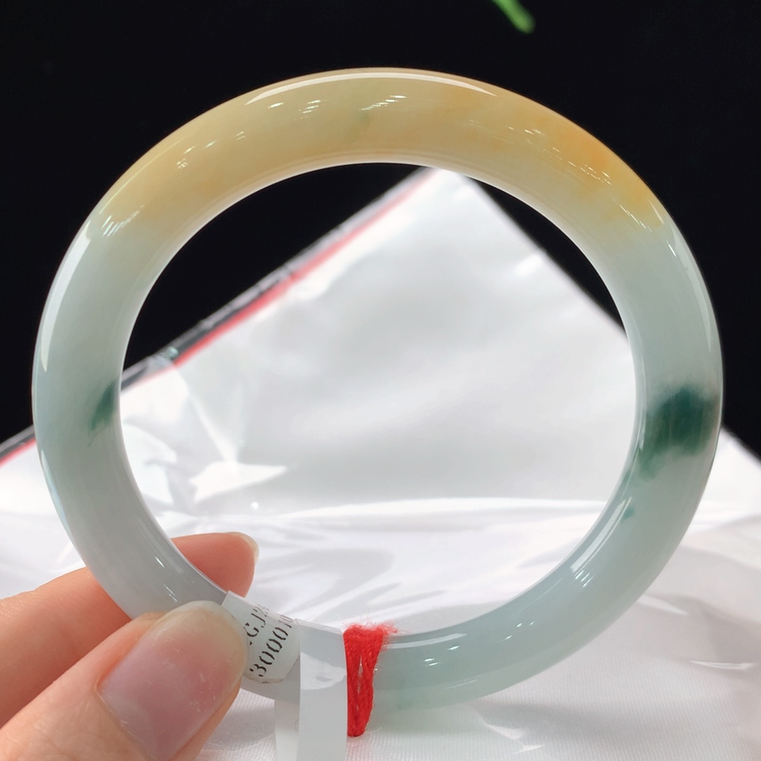 翡翠未镶嵌手镯111-0100