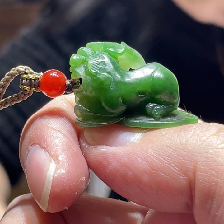 和田玉（碧玉）未镶嵌吊坠(不含链)