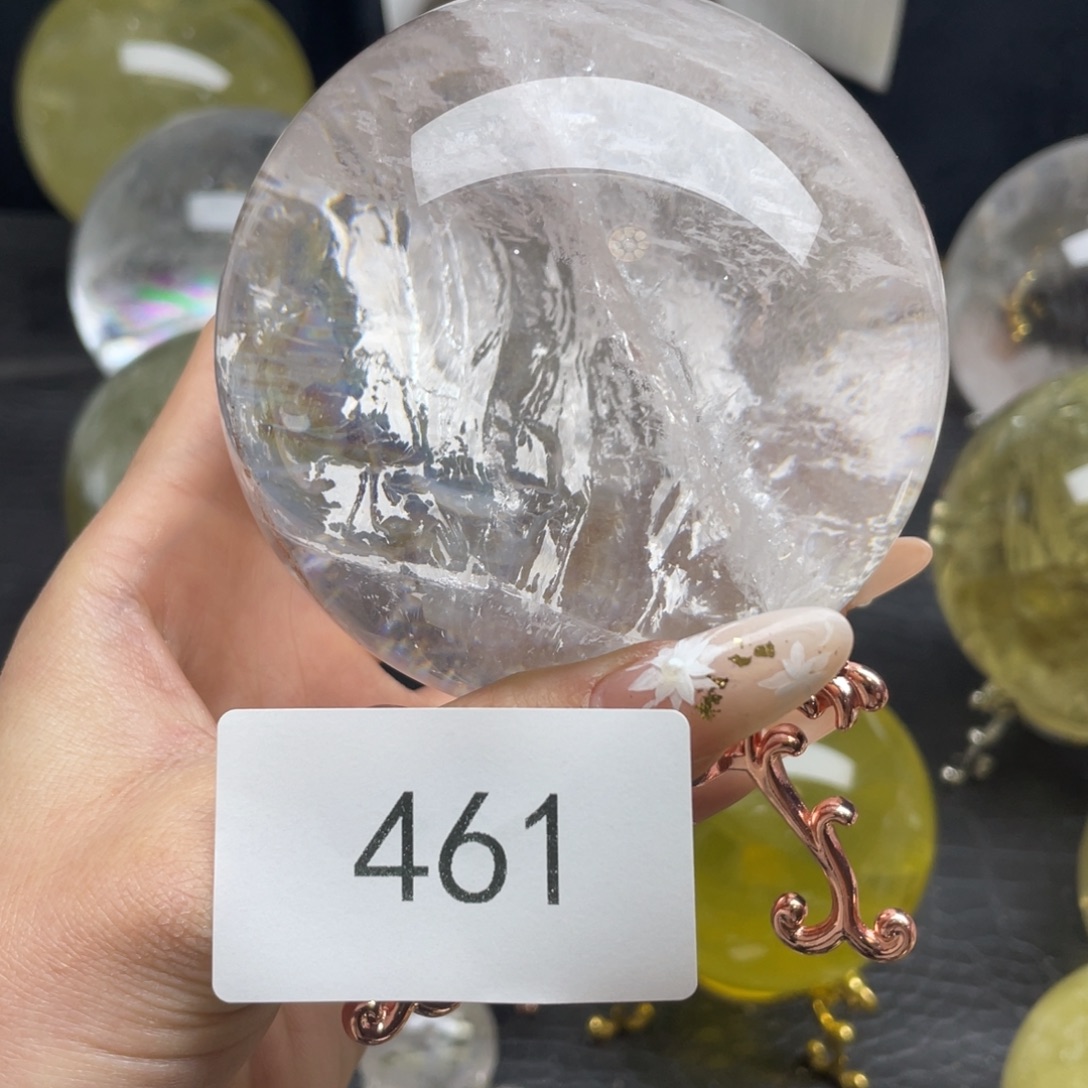 深***蓝水晶摆件未镶嵌461 9CM