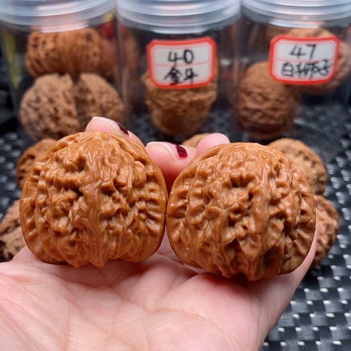 吊坠文玩核桃40白狮子