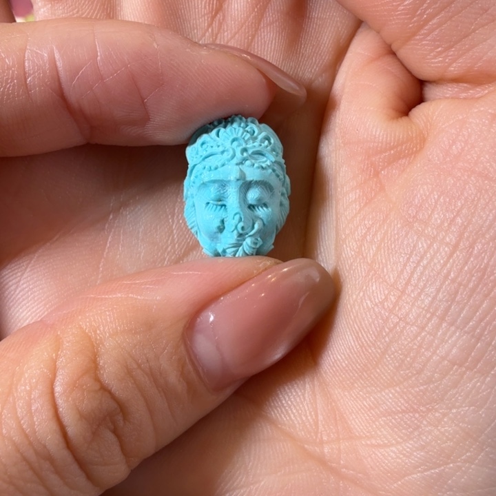 绿松石配件未镶嵌别**王配件