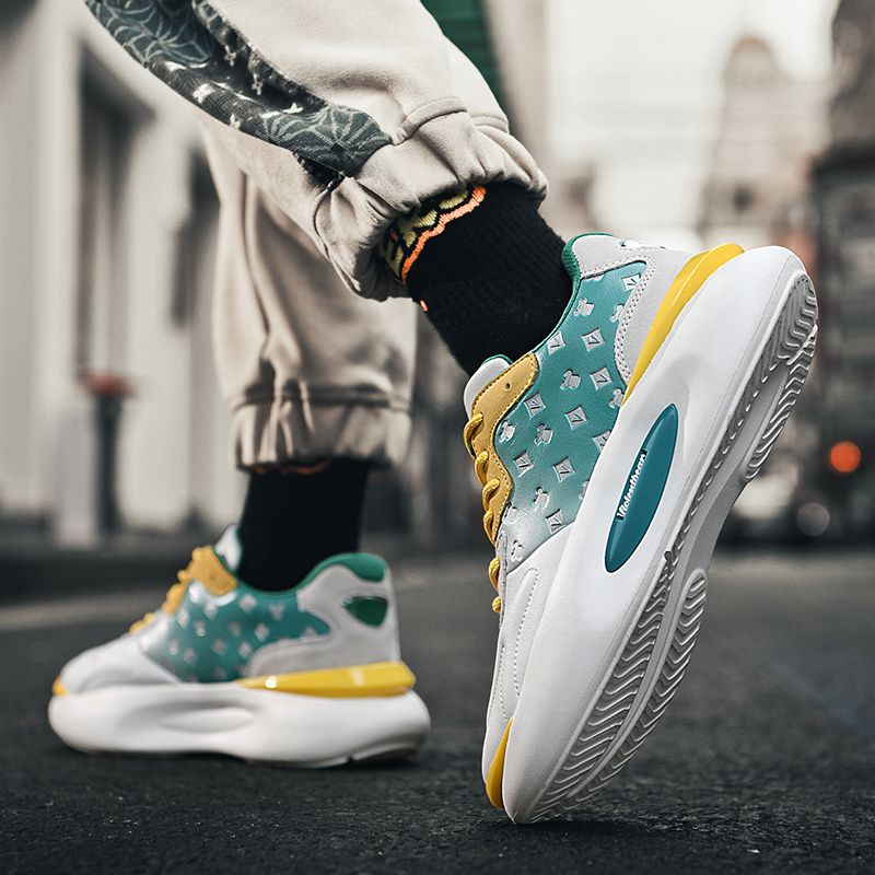 Violentbear/暴力熊轻奢百搭透气休闲鞋厚底增高时尚跑步运动鞋