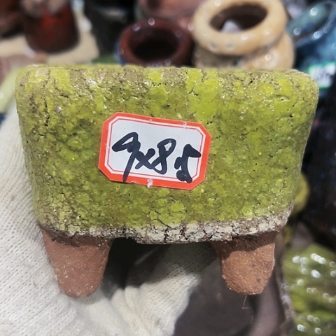 红陶粗陶花盆手工