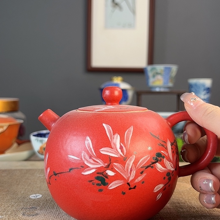 摆件景德镇陶瓷茶杯多人