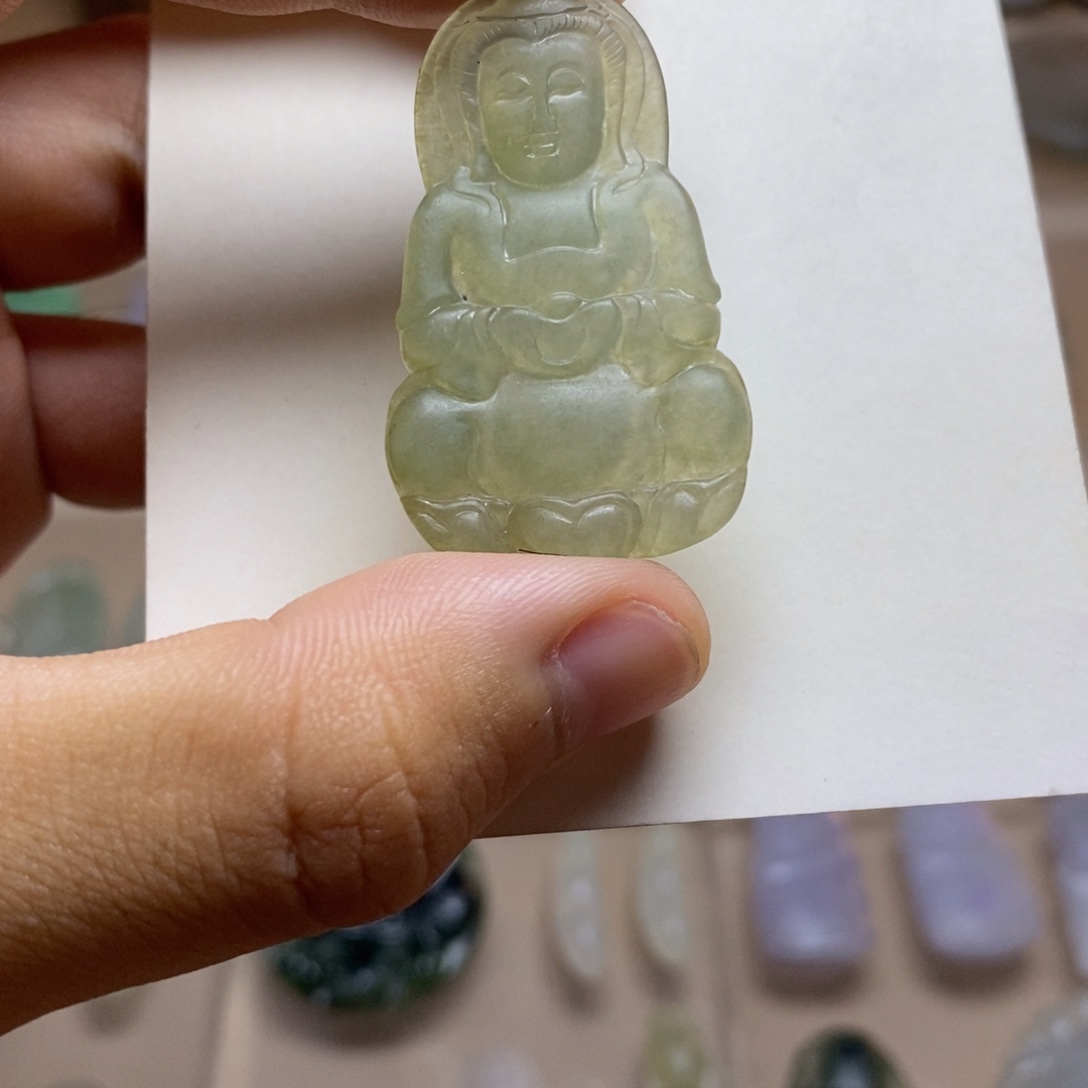 未镶嵌定制翡翠观音