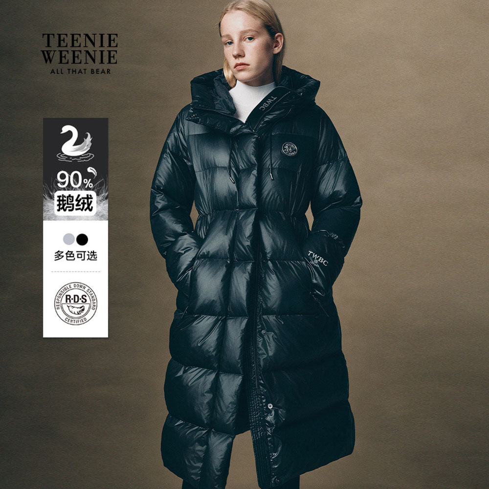 @TeenieWeenie小熊女装羽绒服25冬季新款中长款鹅绒服TTJD254VW4B