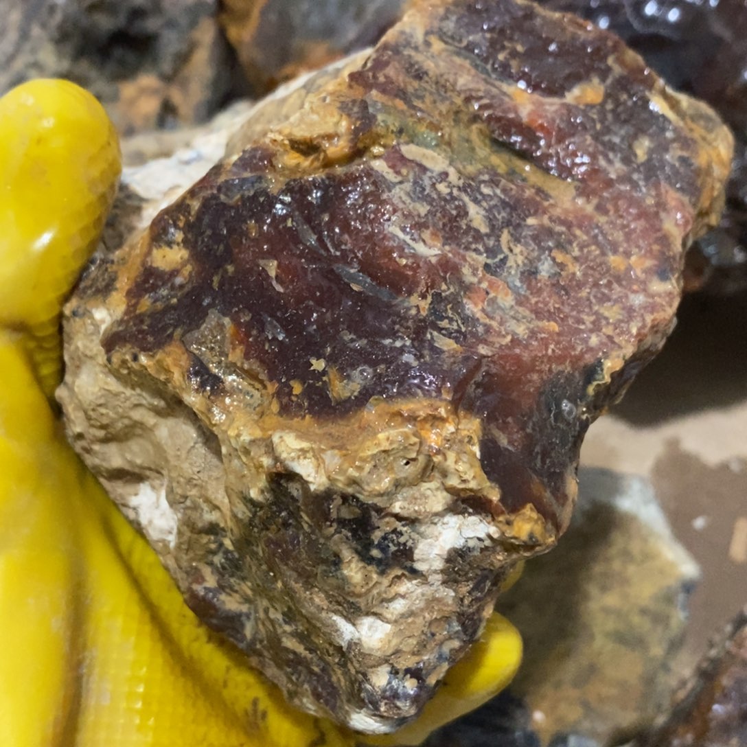 果***狸定制玛瑙原石切割不退不换