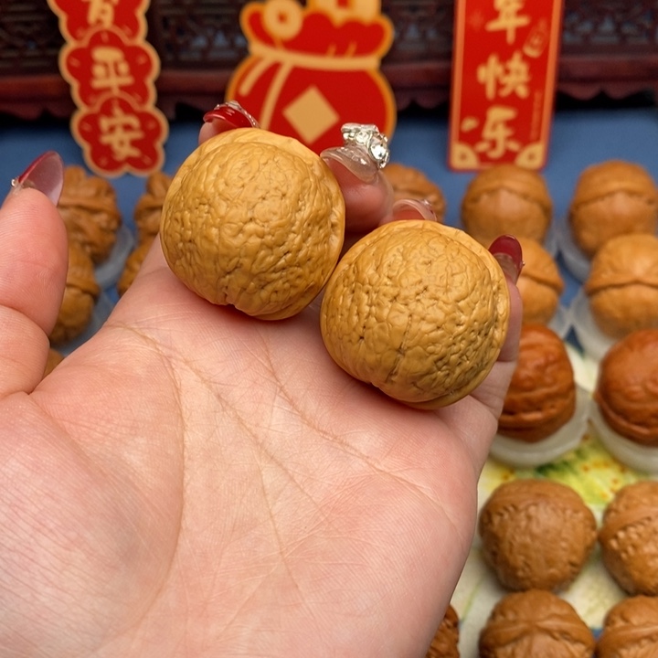 文玩核桃把件?***?鱼籽纹