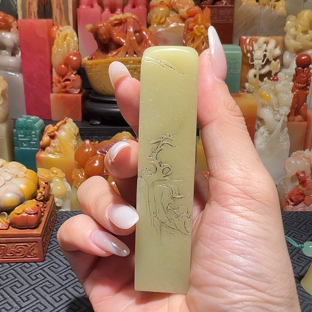 寿山石青芙蓉批发2.1