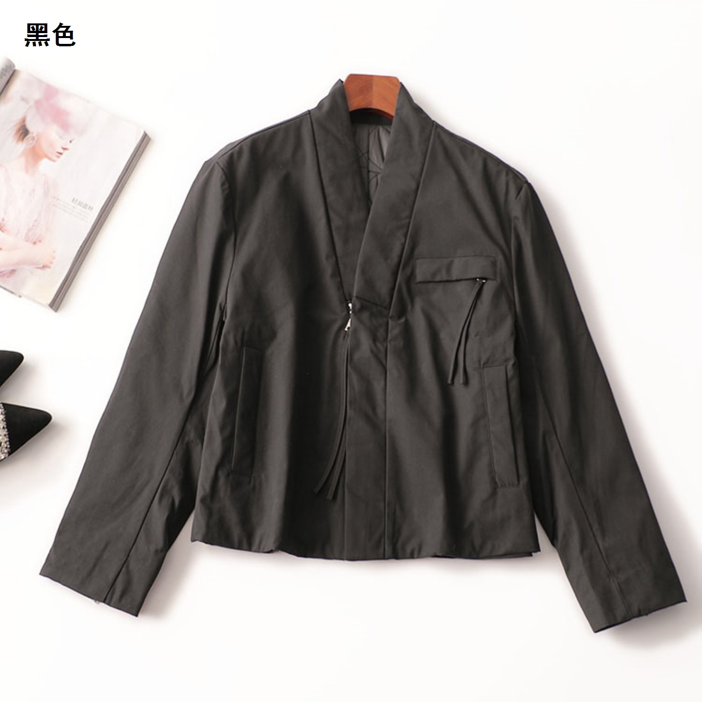 244288冬中长款长袖立领外套