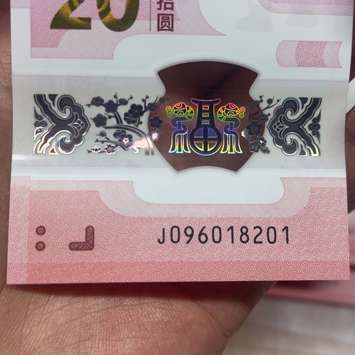 塑料蛇钞朦胧号裸钞单张096018201