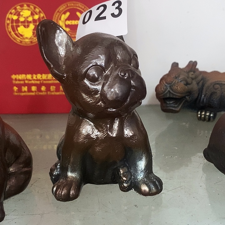 紫砂茶杯柴烧小奶狗023