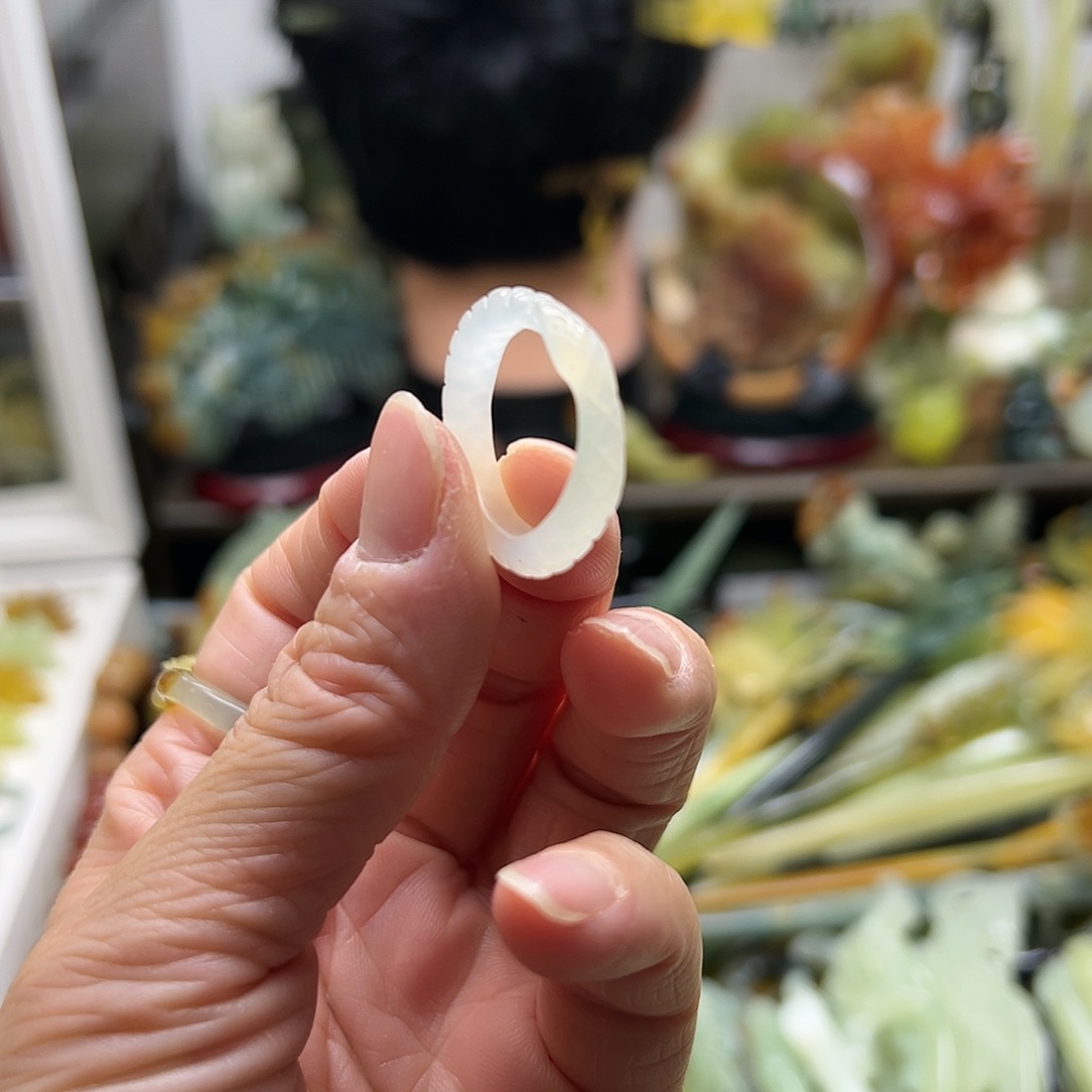 蛇纹石玉发饰合金