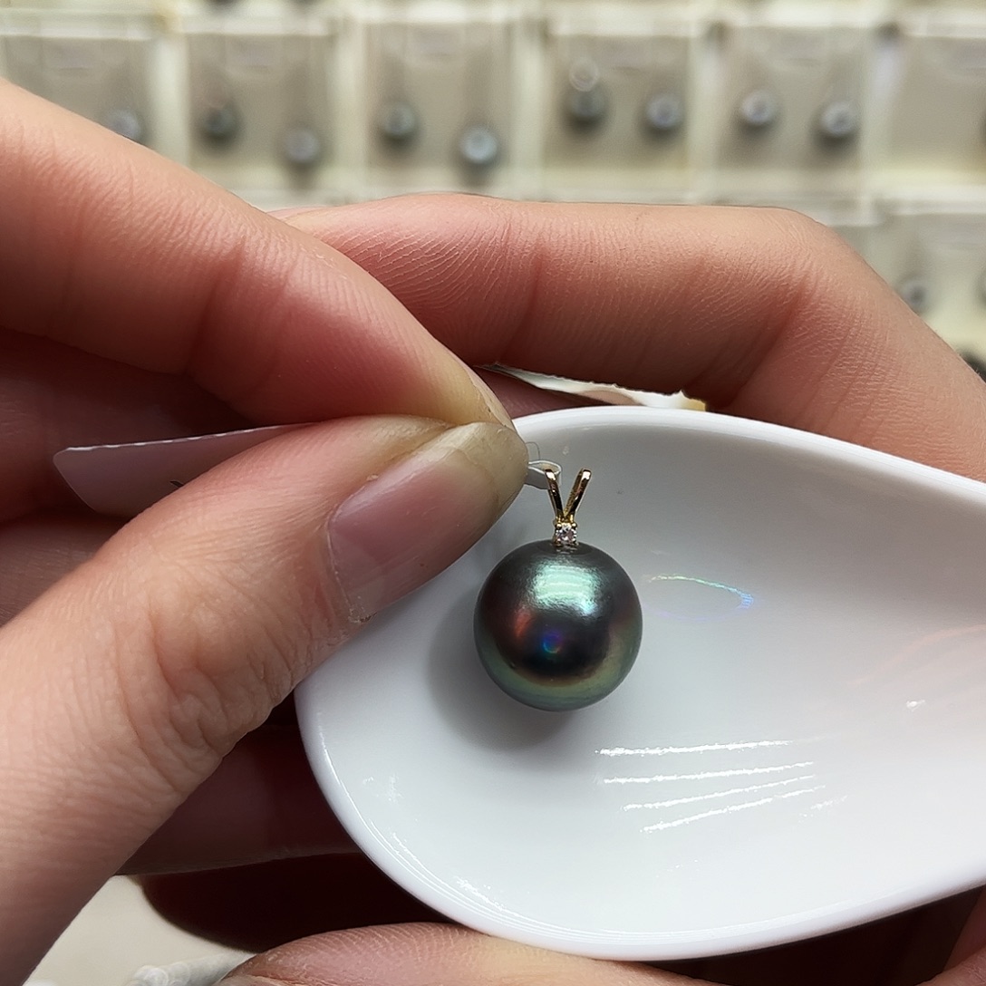 海水珍珠18K金镶嵌颈饰