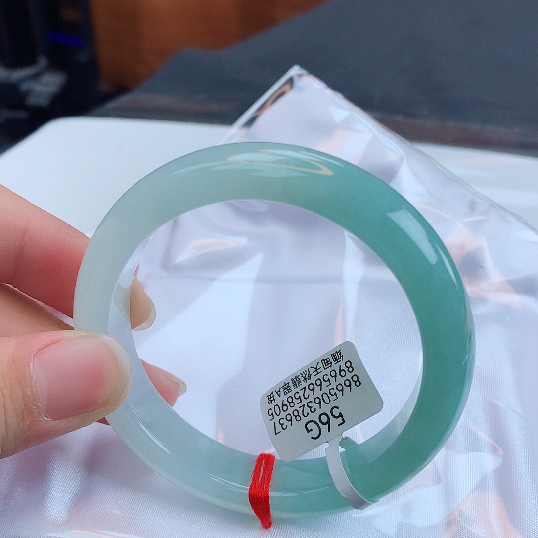 翡翠手镯未镶嵌天然缅甸翡翠A货手镯