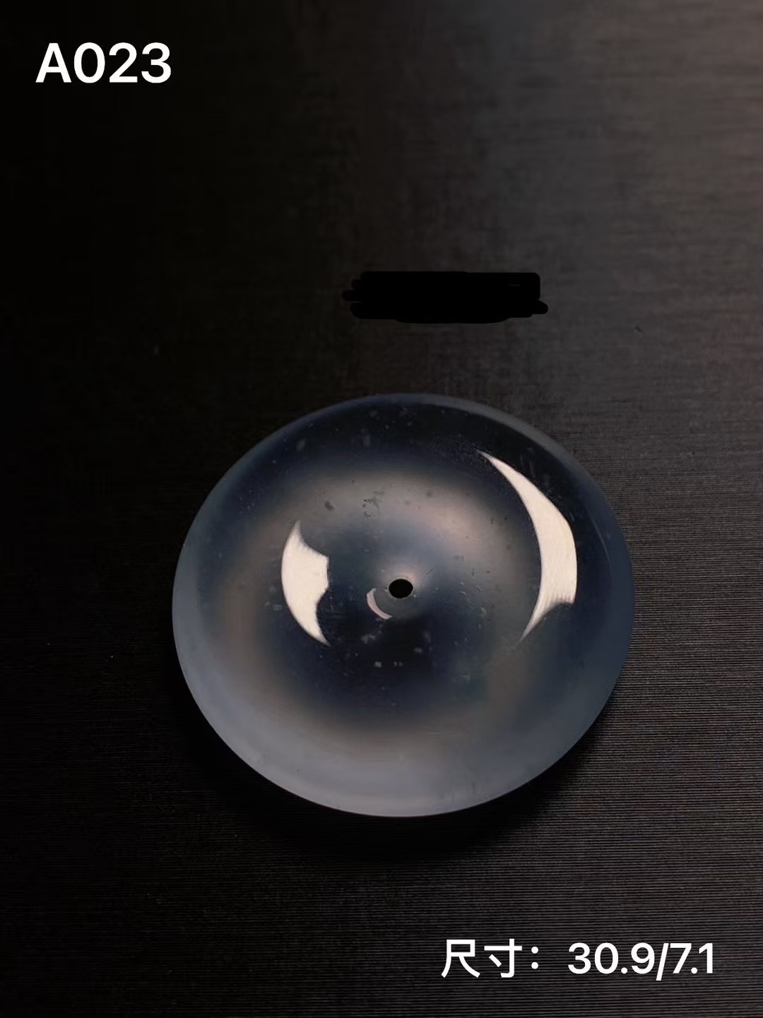 缅甸翡翠玻璃种平安扣起钢高品质货