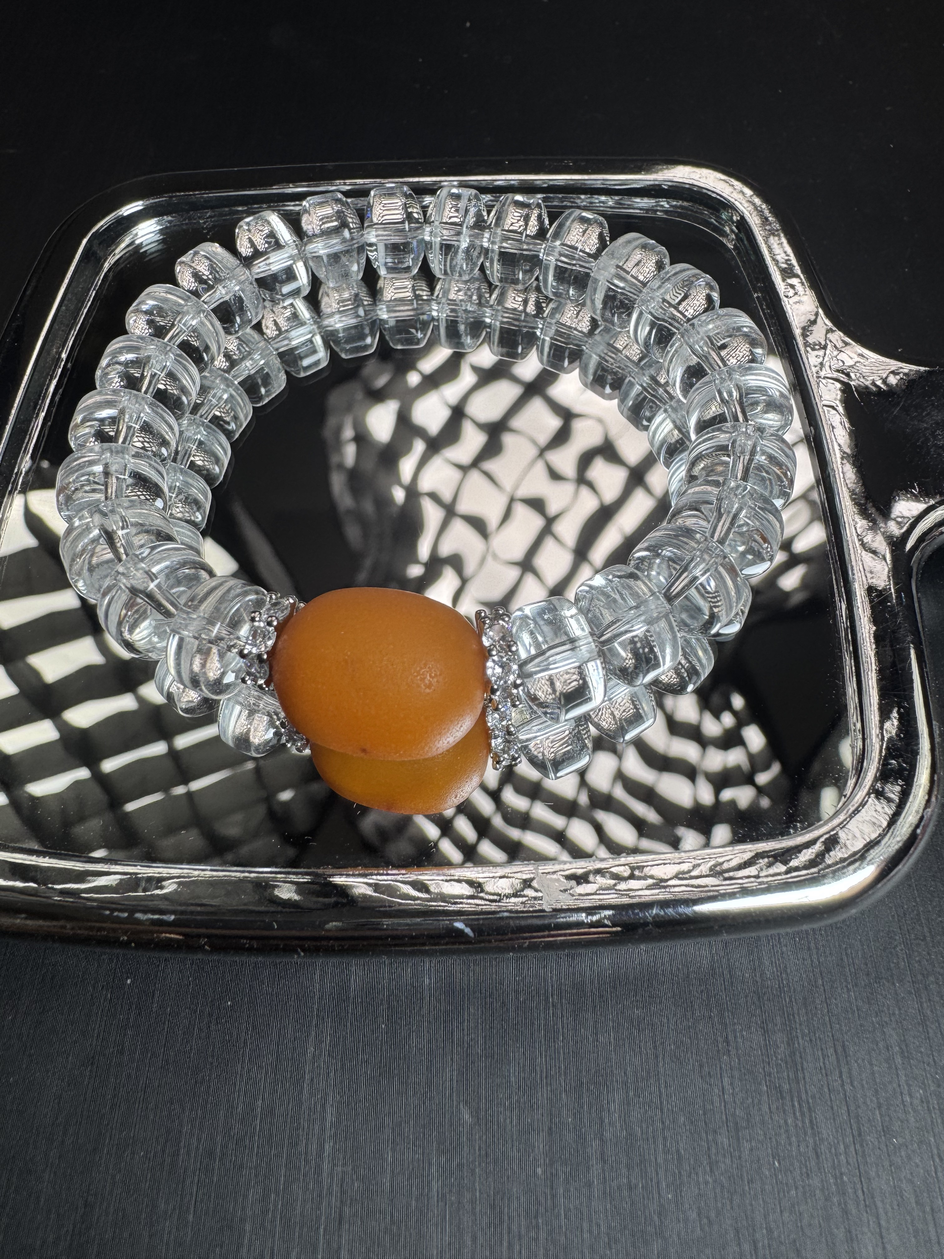 A482 天然原创白水晶手链多样性发一