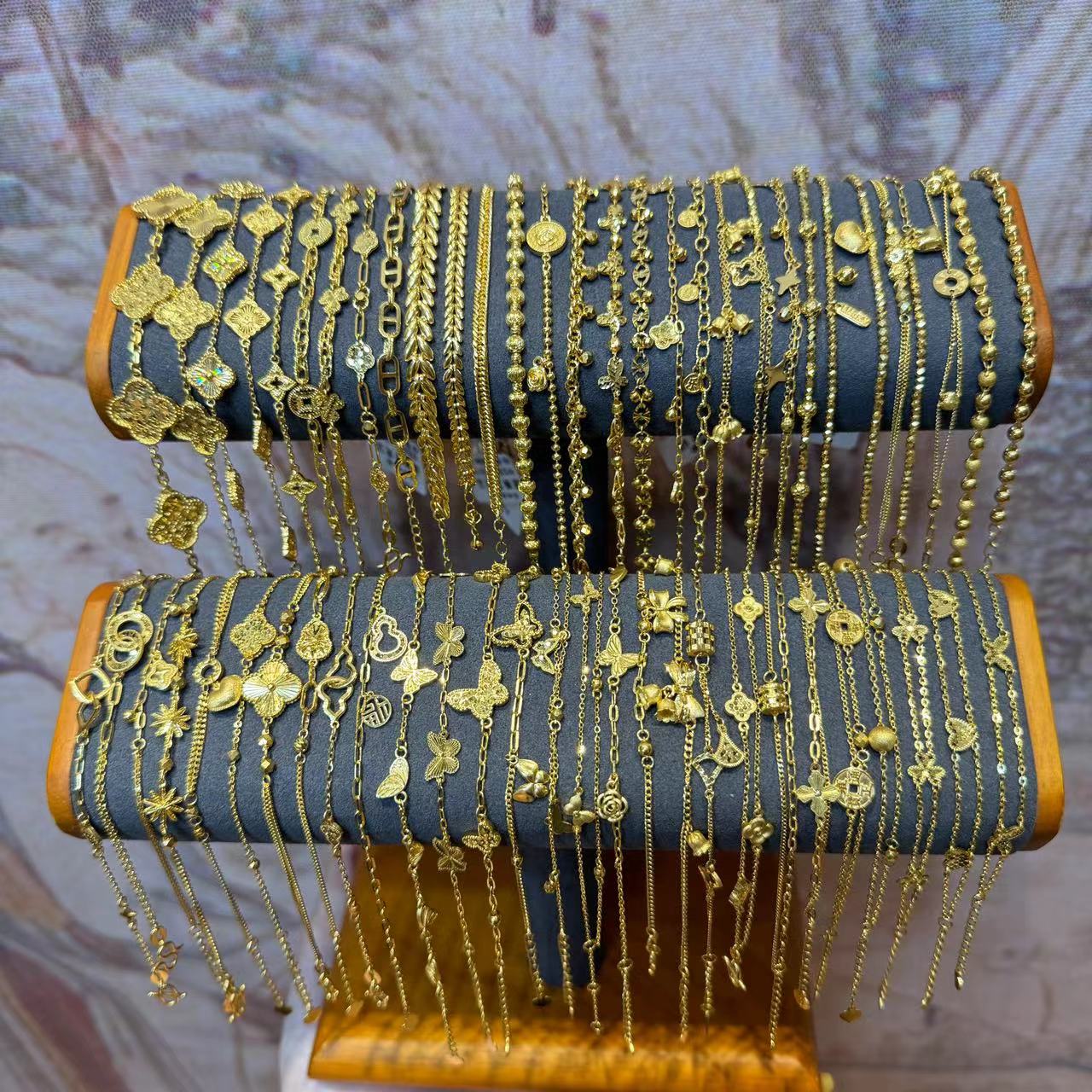 X【手链合集】足金999精工首饰手链