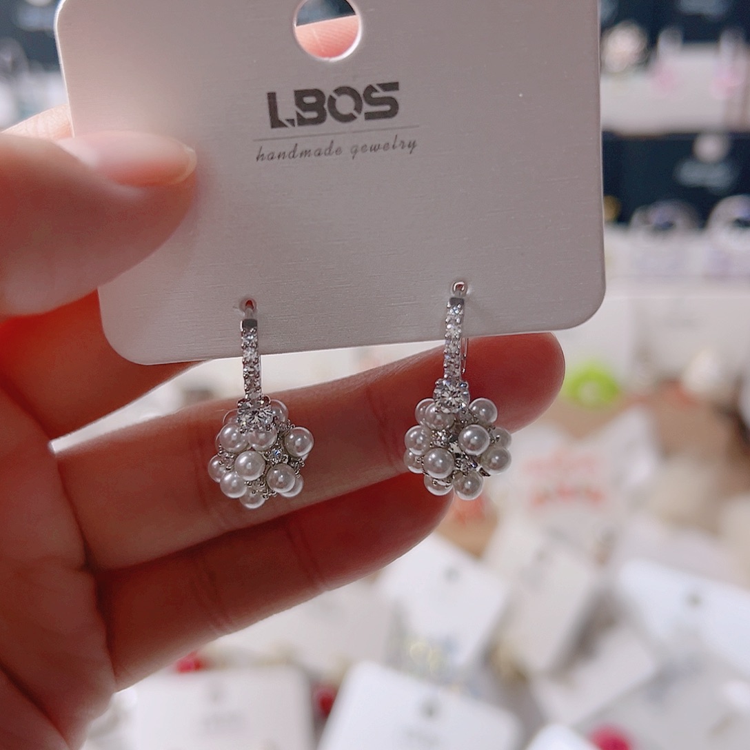 锆石纯铜合金耳环的