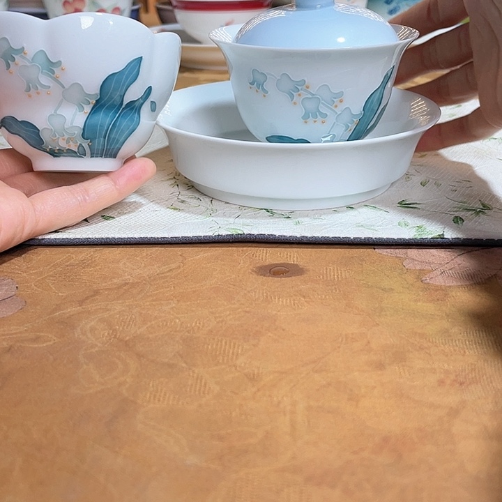 【闪购商品】铃兰幽梦盖碗➕杯➕壶承