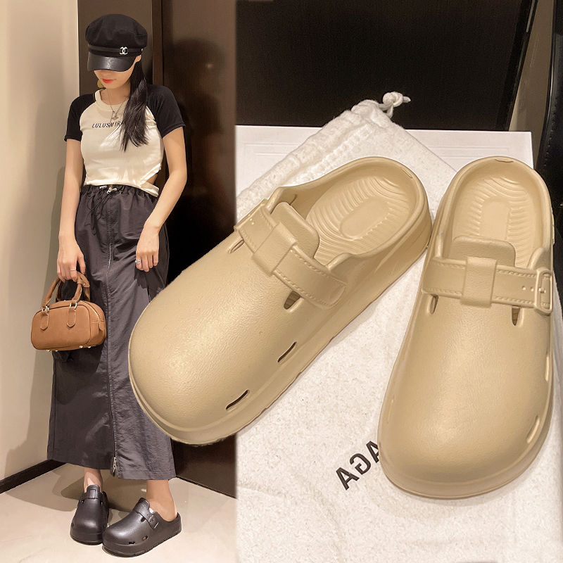 【几乐】2025新款时尚女复古外穿舒适勃肯凉拖休闲平底百搭春夏