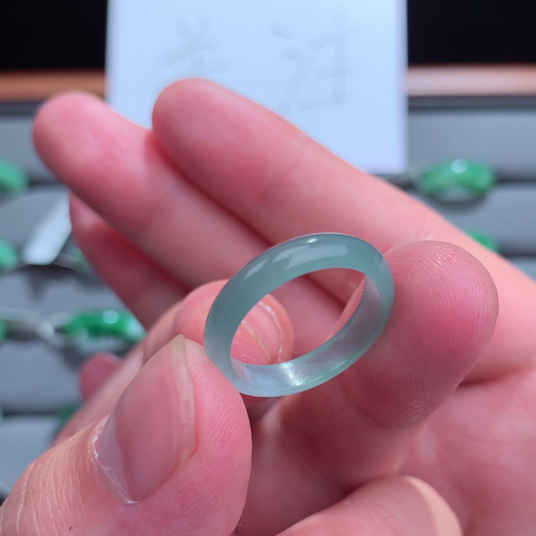 翡翠戒指未镶嵌天然13