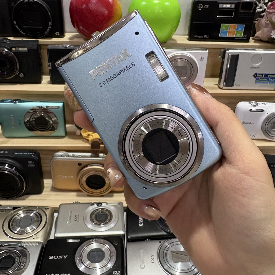 9新 Pentax/宾得 宾得m50淡蓝色绝美！800万像素喵叫机