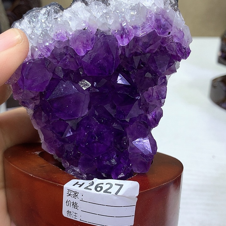 紫晶摆件未镶嵌摆件2627