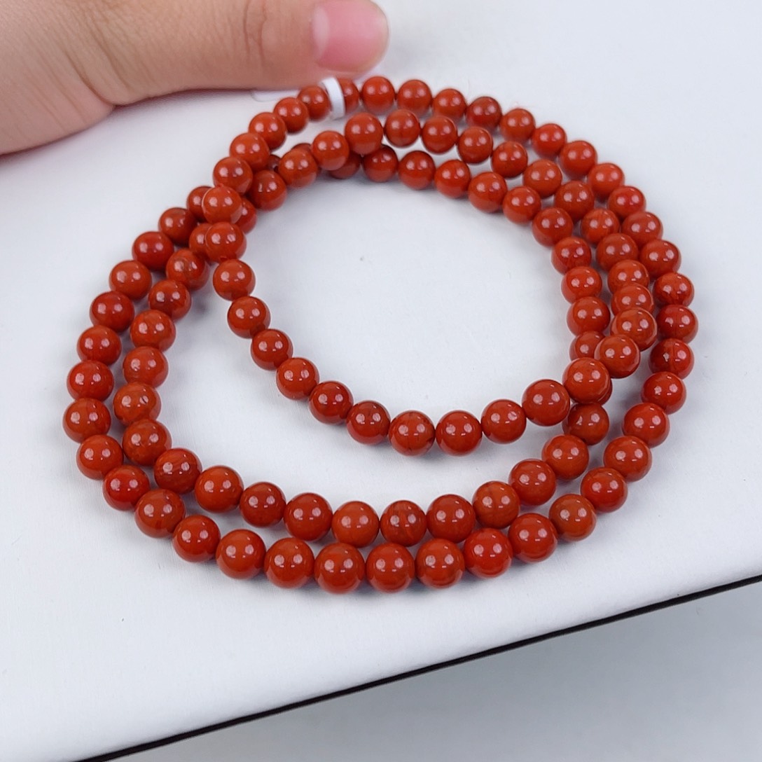 南红玛瑙瓦西多圈6mm未镶嵌
