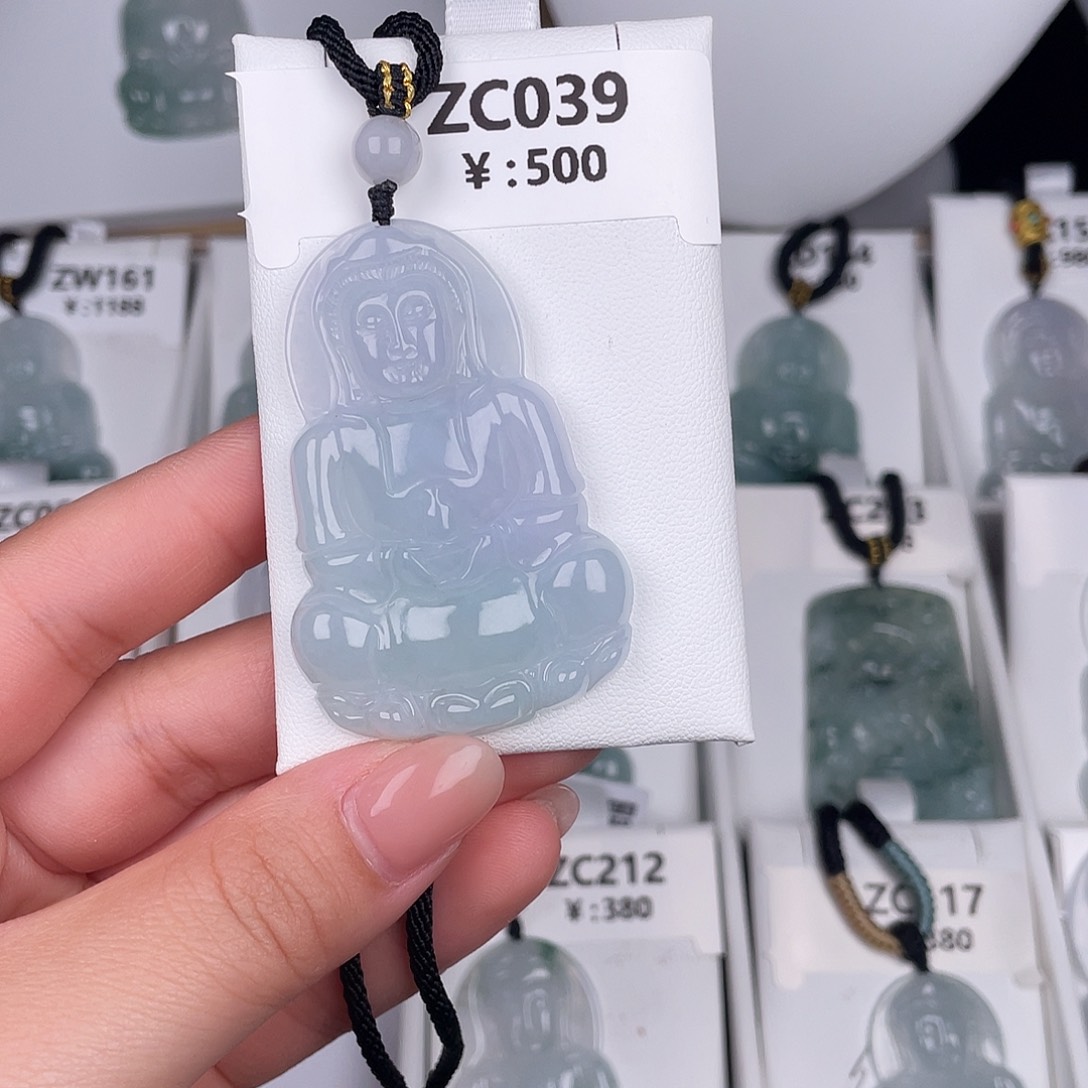 翡翠未镶嵌颈饰zc039