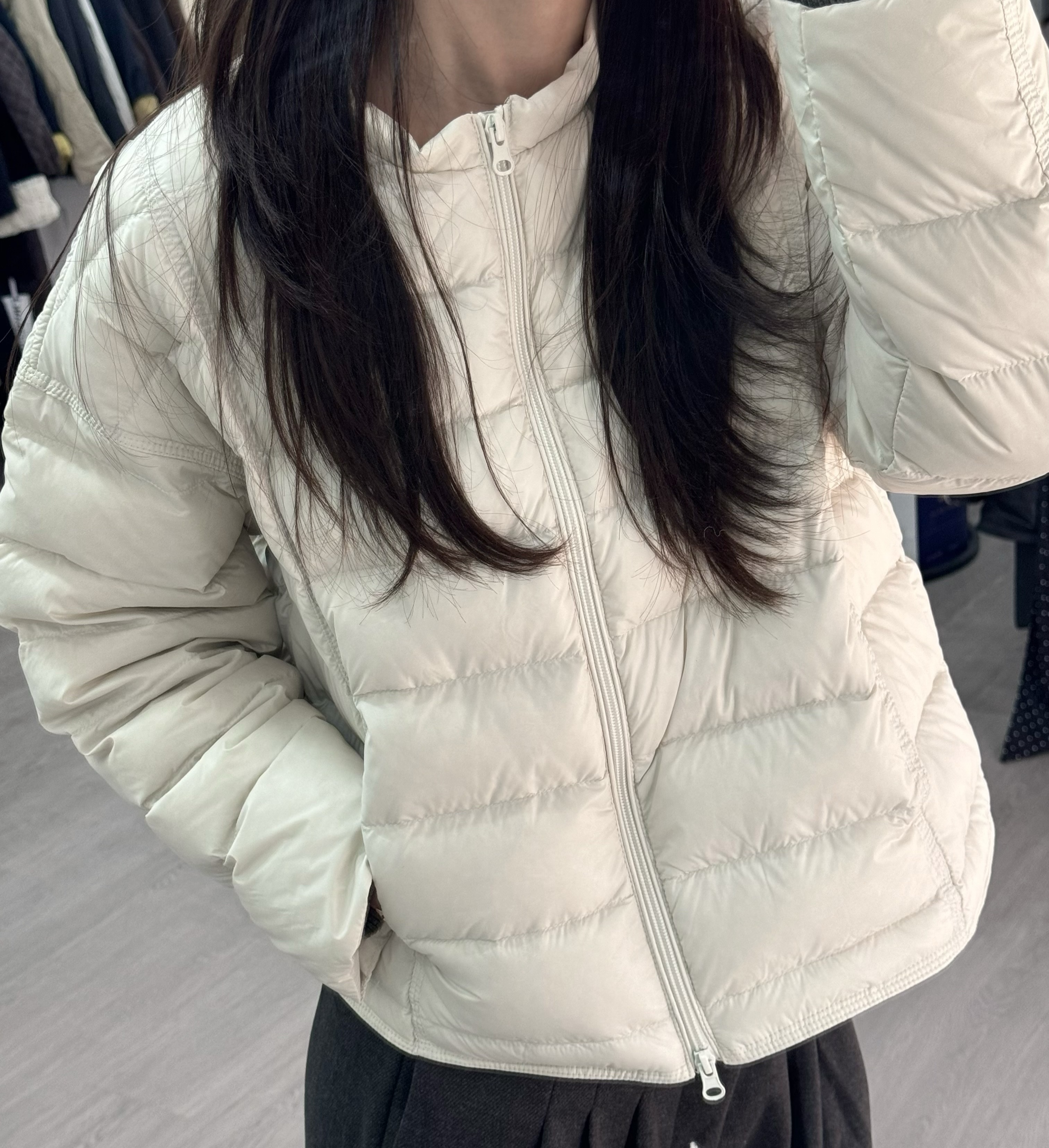 （直播扣号链接）宽松纯色百搭排骨女装圆领秋冬外套休闲女士