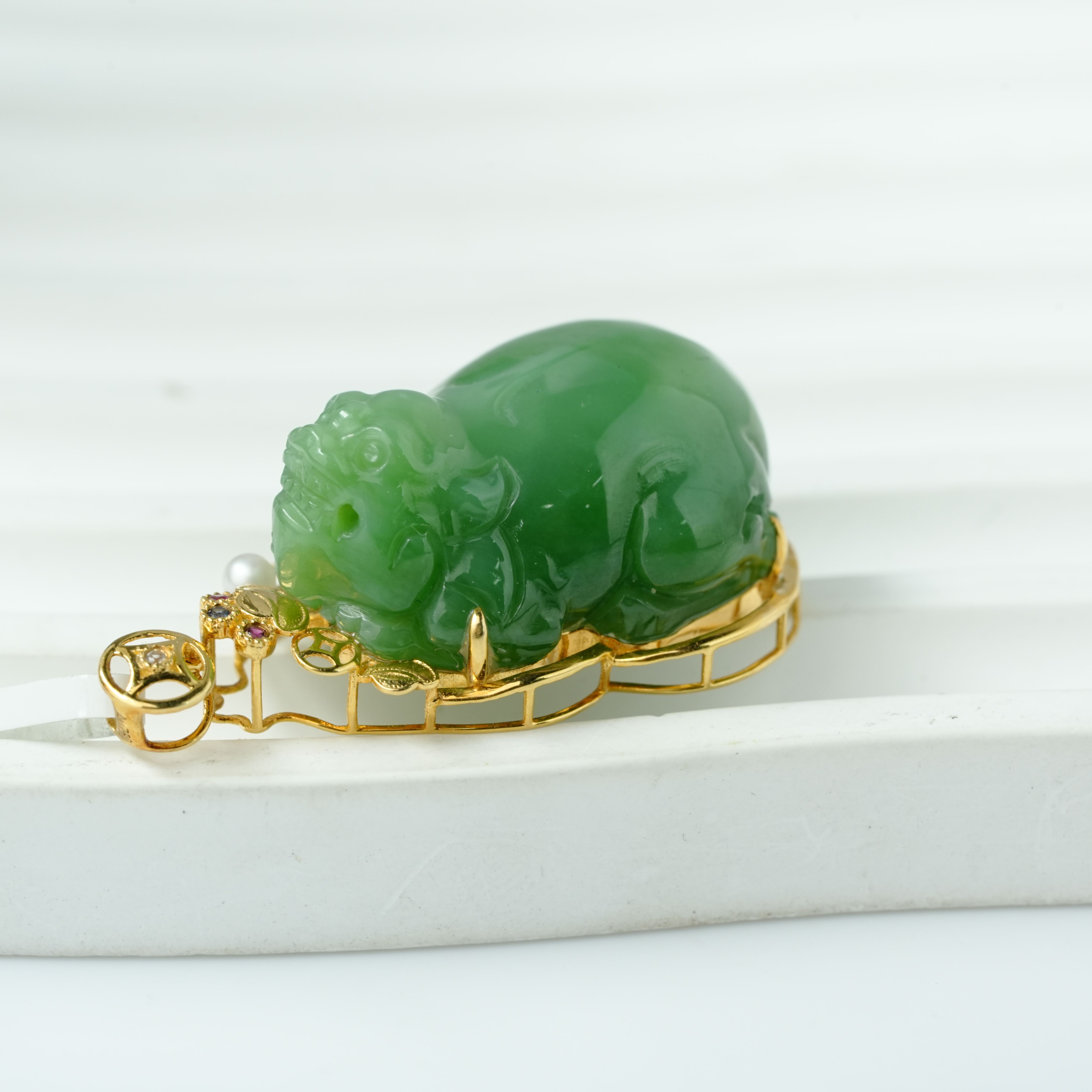 和田玉貔貅吊坠【小北质检】ZJH02Z57多样性发一