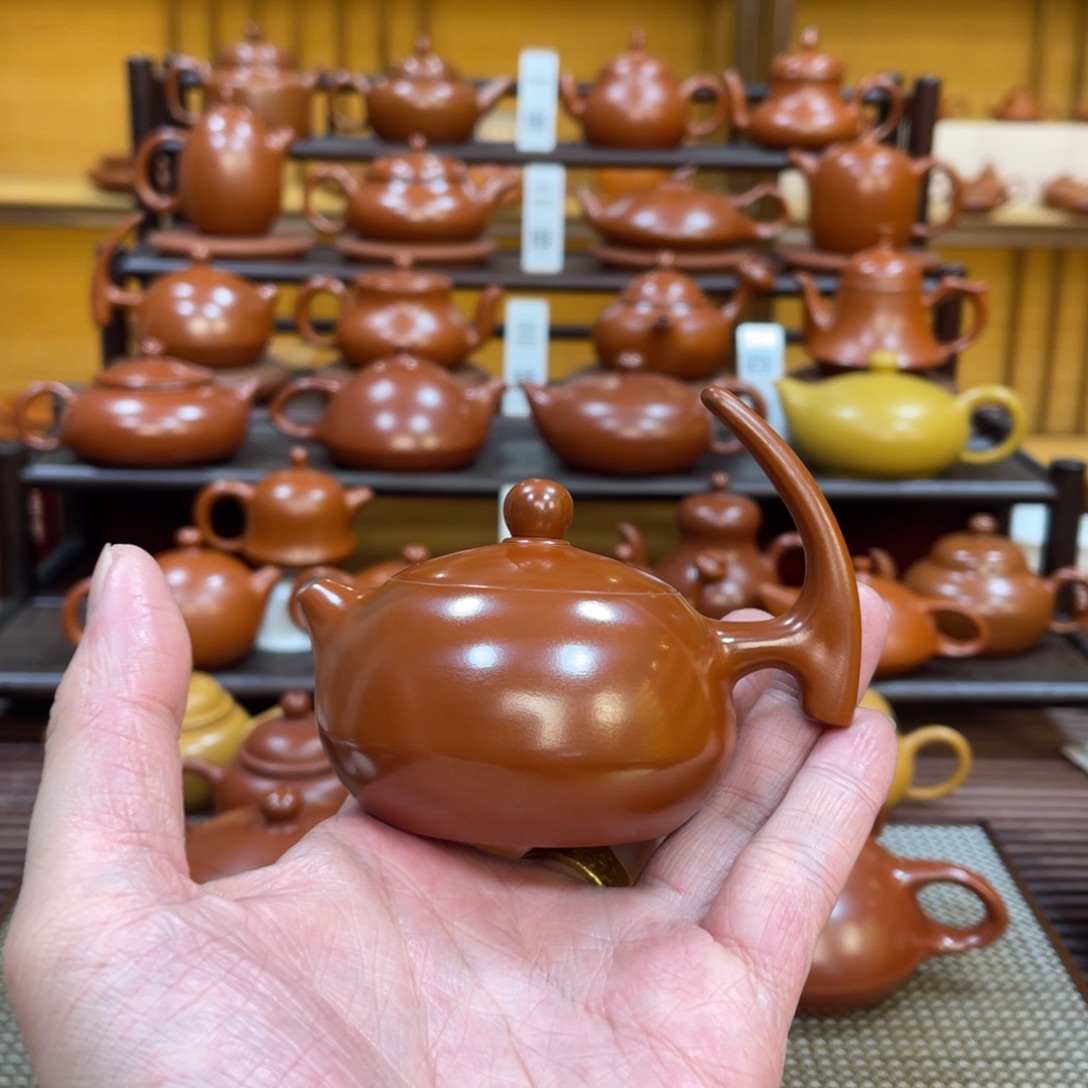 茶壶紫砂半把 110-130cc